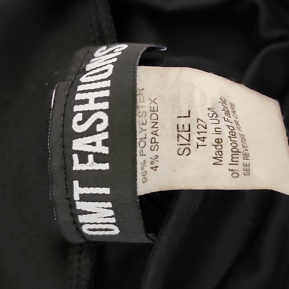 OMT FASHIONS Crop w/Gold chain szLG - Picture 3 of 3